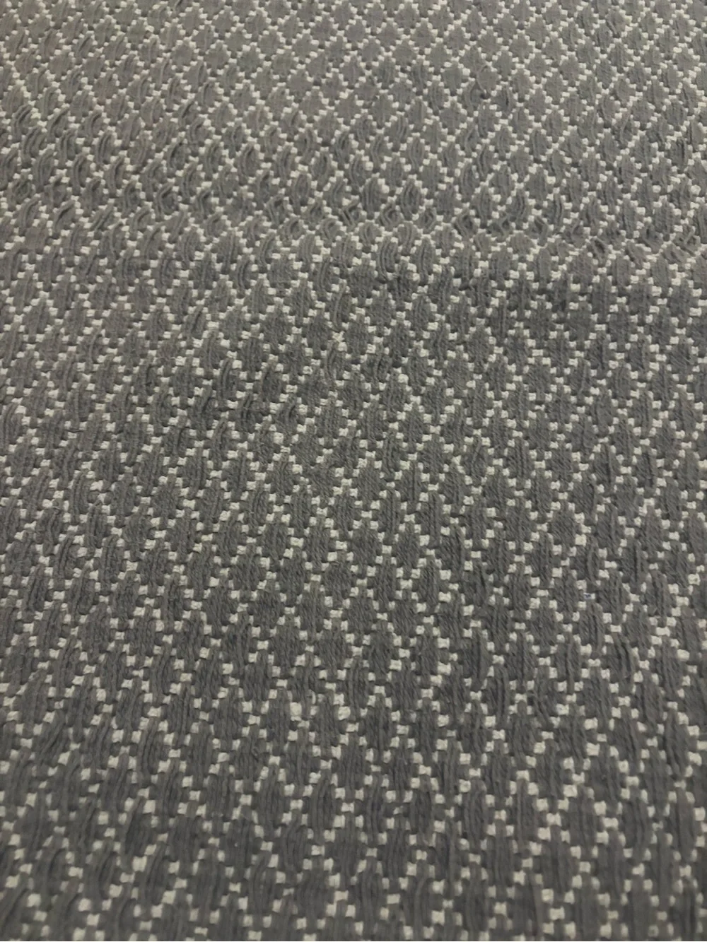 Soft Gray Textured Runner - Neutral Home Bath Accent